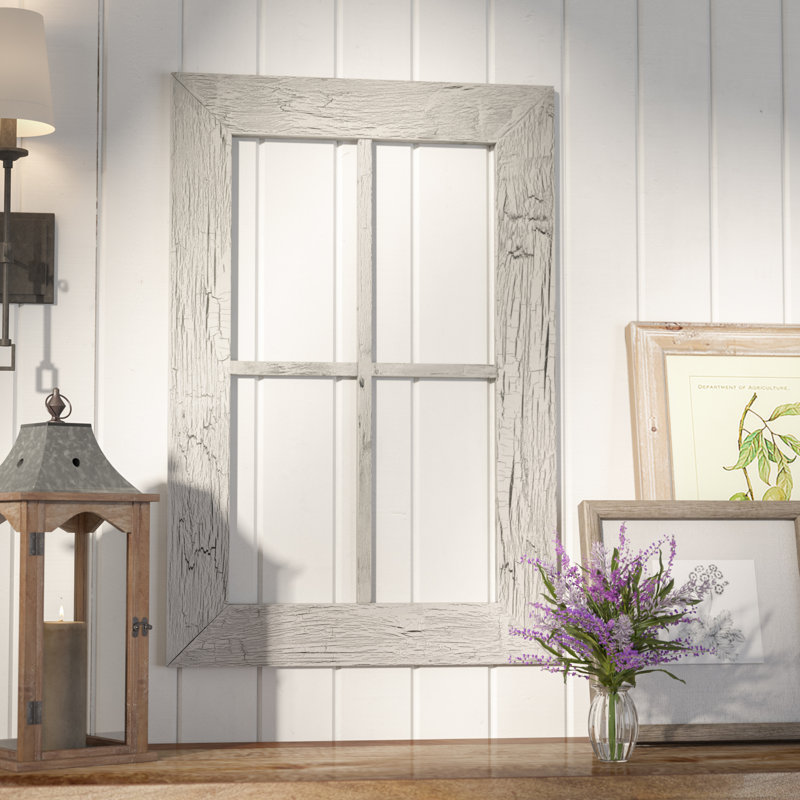 Laurel Foundry Modern Farmhouse Rustic Window Frame Wall Décor
